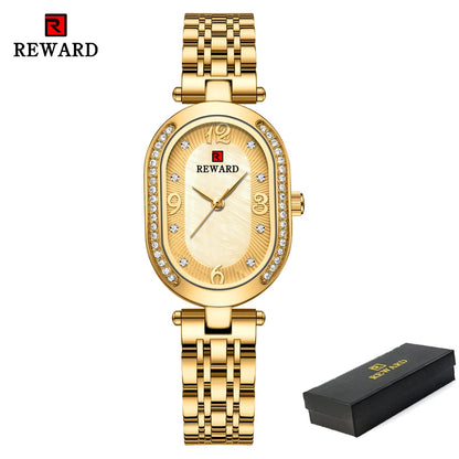 Exquisite Minimalist Luxury Stain Steel Waterproof Quartz Wristwatch
