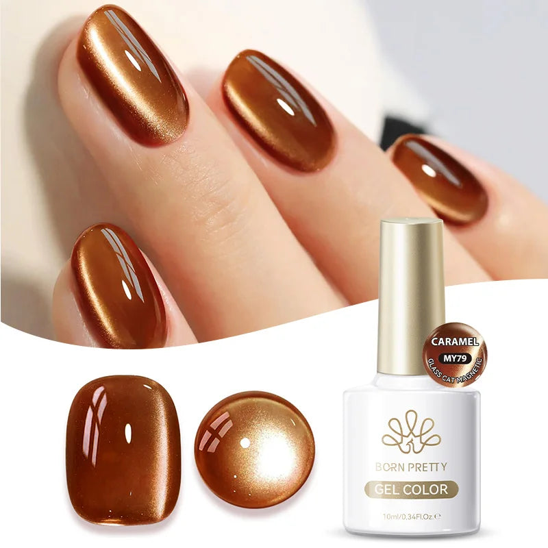 Dark Red Cat Magnetic Gel Nail Polish