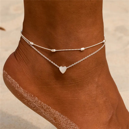 Bohemia Gold Snake Ankle Bracelet Set