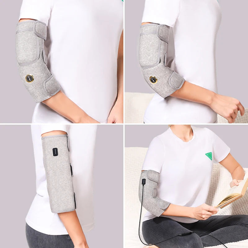 USB 660nm Red Light Electric Heating Elbow Wrap Massager