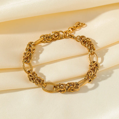 DANA Twisted 18K Gold Plated Bracelet