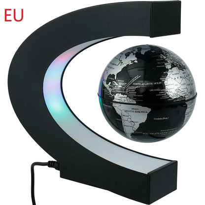 Magnetic levitation ball LED rotating earth floating light