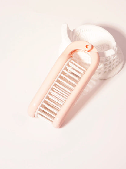 Foldable portable hair comb head hair wigs