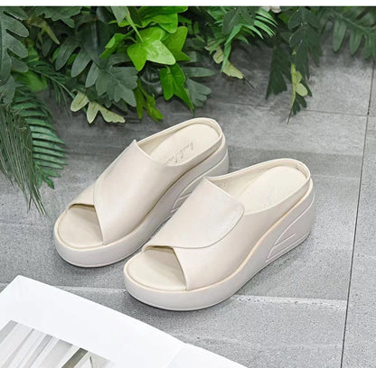 Open Toe Thick Bottom Slipper