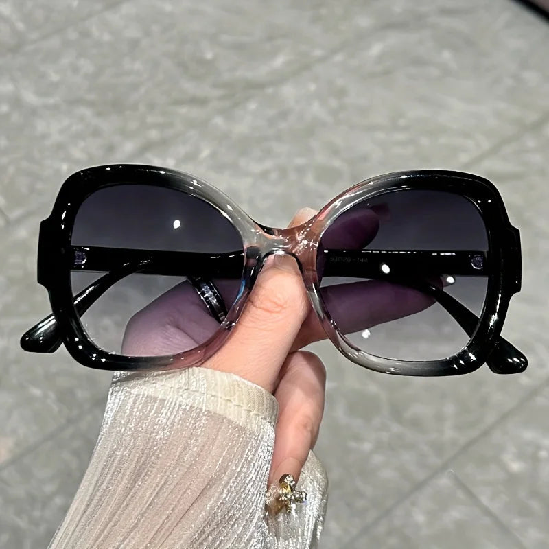 Oversized Oval Jelly Frame Sunglasses