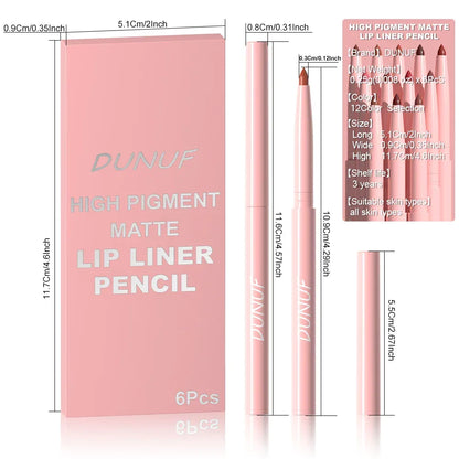Lip Liner Pen Set Long-Lasting, Waterproof Lip Gloss Set Makeup