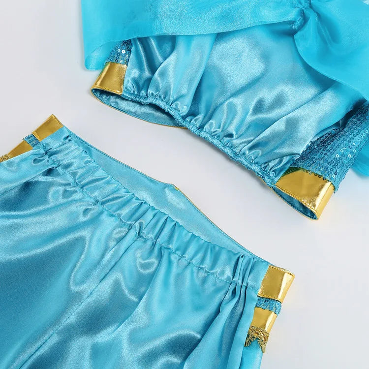 Aladding and the Magic Lamp Jasmine Fairy Costume Cosplay Dress