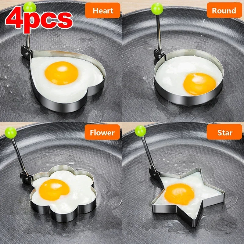 Stainless Steel Fried Egg Mold Heart Pancake Maker