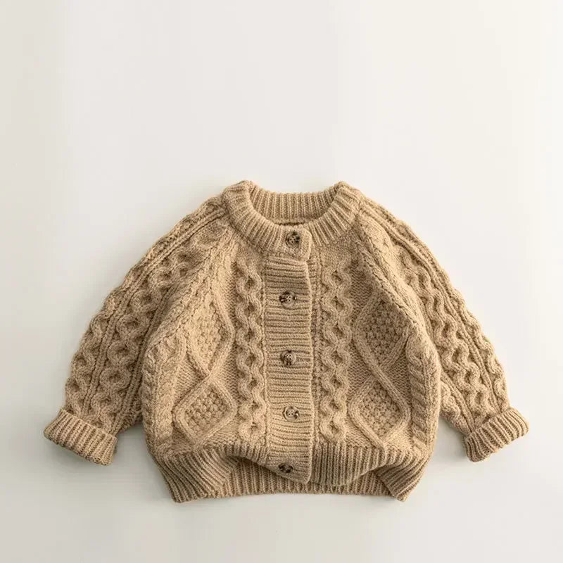 Autumn Knit Cardigan Long Sleeve Warm Thickened Jacket
