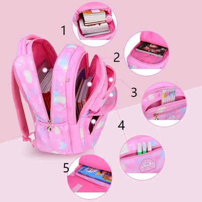 Shoulder Bag Girl Backpack School Bag Purple