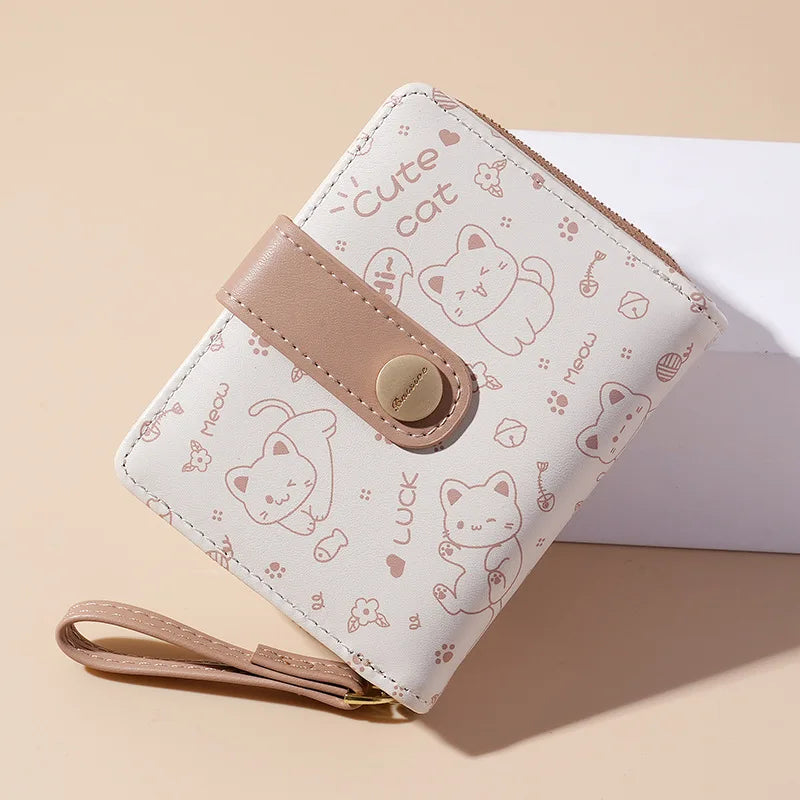 Japanese Cat Card Holder Wallets