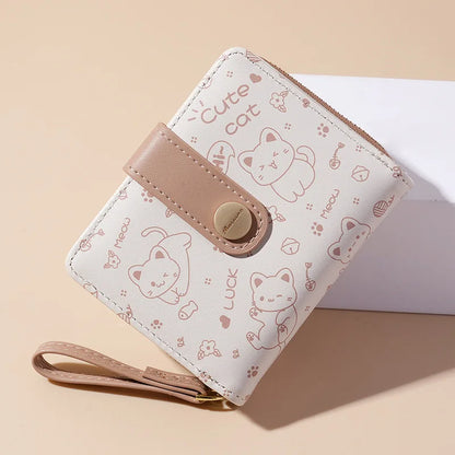 Japanese Cat Card Holder Wallets