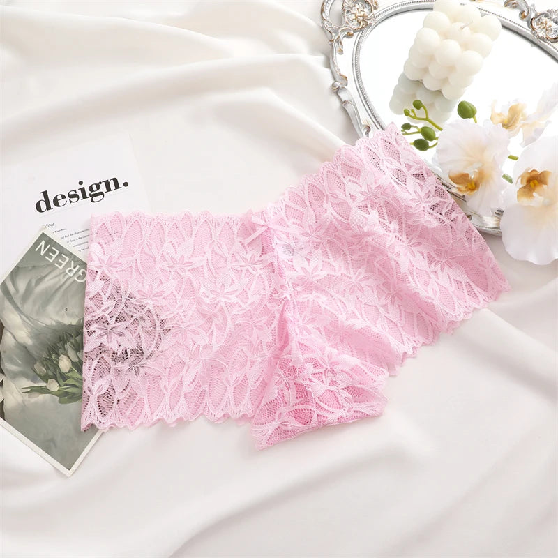 Lace Boyshort Panties Low-Rise Sexy Underwear Sexy Lingerie