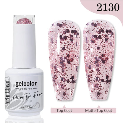 Red Brown Color Gel Nail Polish