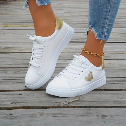 Sports Canvas Breathable Low Cut  Ethnic Style Sneakers