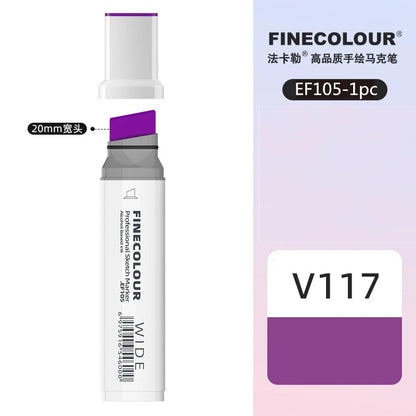 Finecolour 20mm Wide Markers Alcohol Line Sketching Art Markers Pen