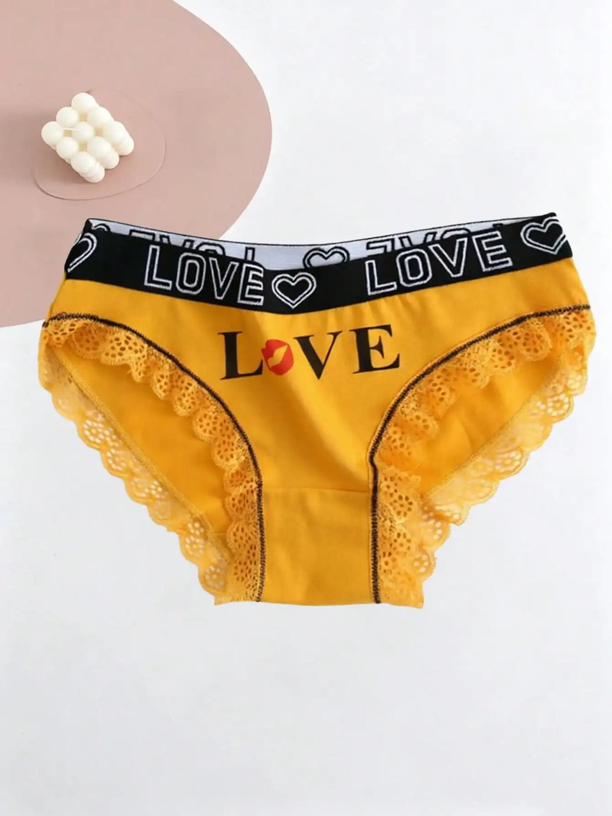 7pcs underwear with multi-color LOVE printed underwear soft cotton underwear