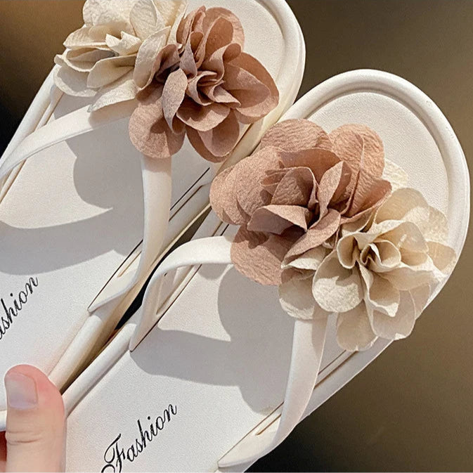 DANA Two-Tone Floral Sandals