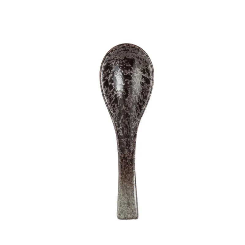 13cm Japanese Ceramic Soup Spoon