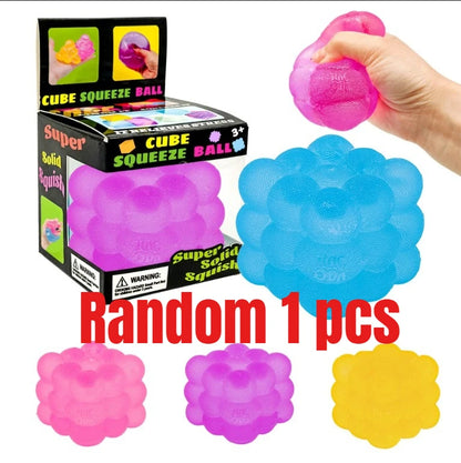 Pinch Candy Jellyfish Flow Pattern Cube Slow Rebound Stress Relief