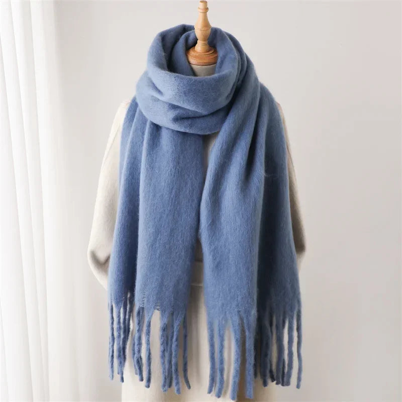 Cashmere Warm Solid Pashmina Blanket Wraps