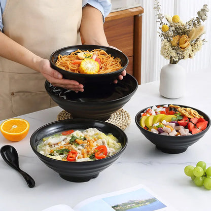 Frosted Melamine Ramen Bowl Imitation Porcelain
