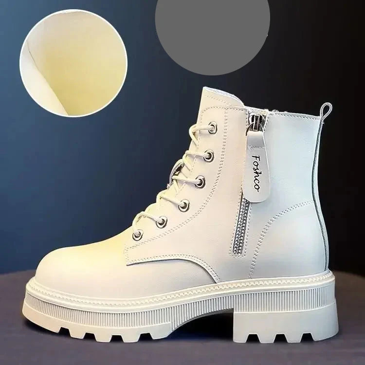 Snow Boots Plush Warm Medium Thickened Warm Snow Flat Boots