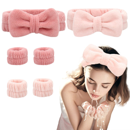 Headband Wristband for Washing Face Makeup Towel