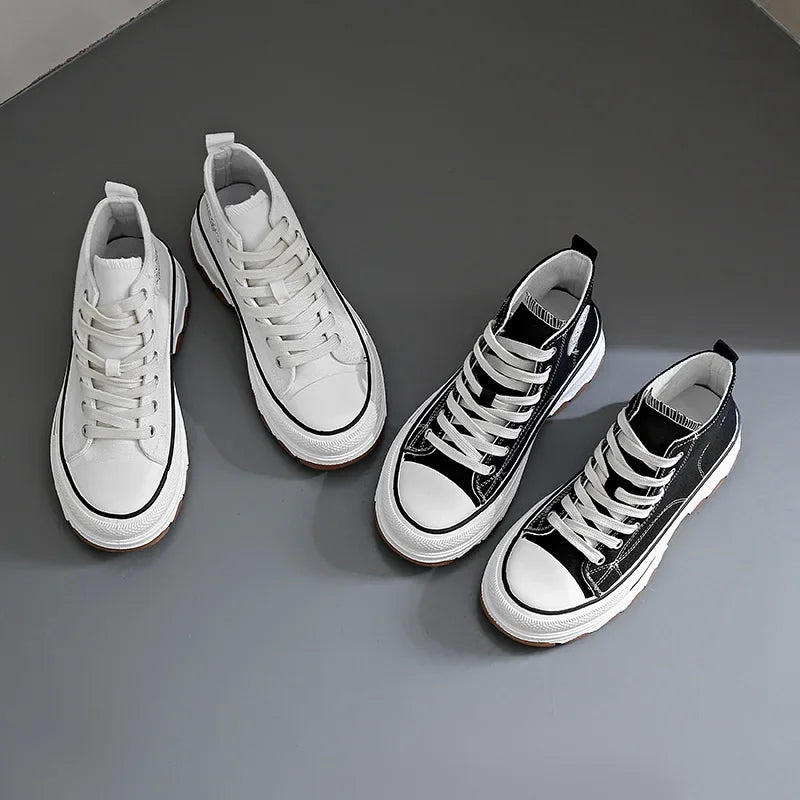 Thick Bottom Canvas Sneakers