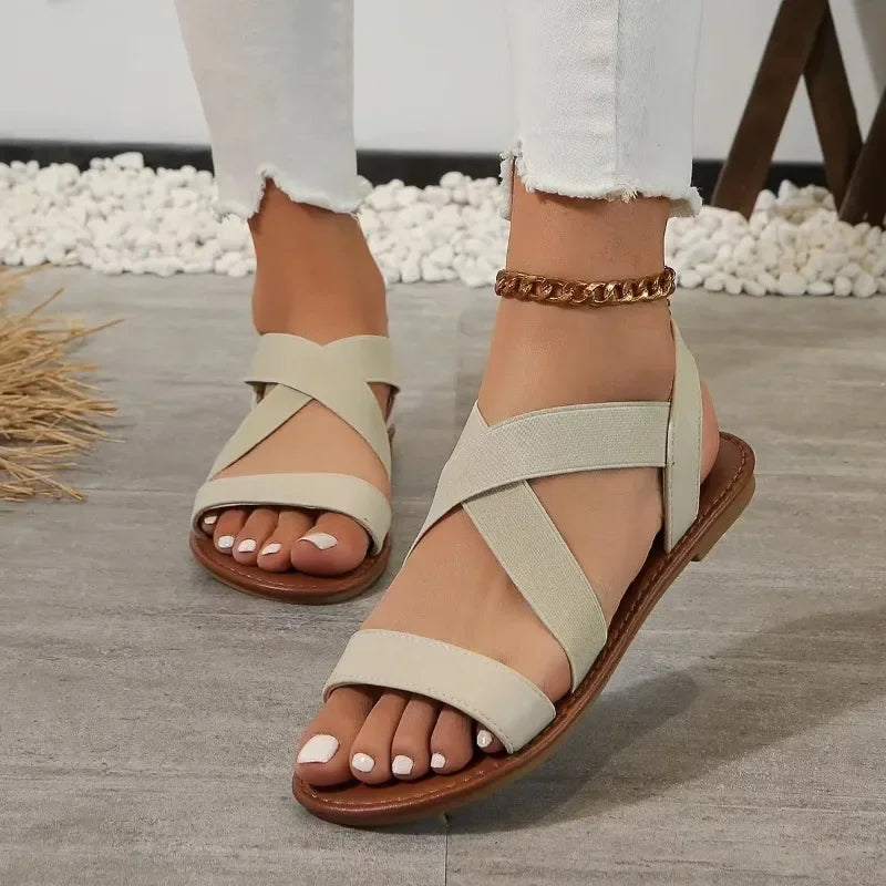 Flat Roman non-slip rubber sandals