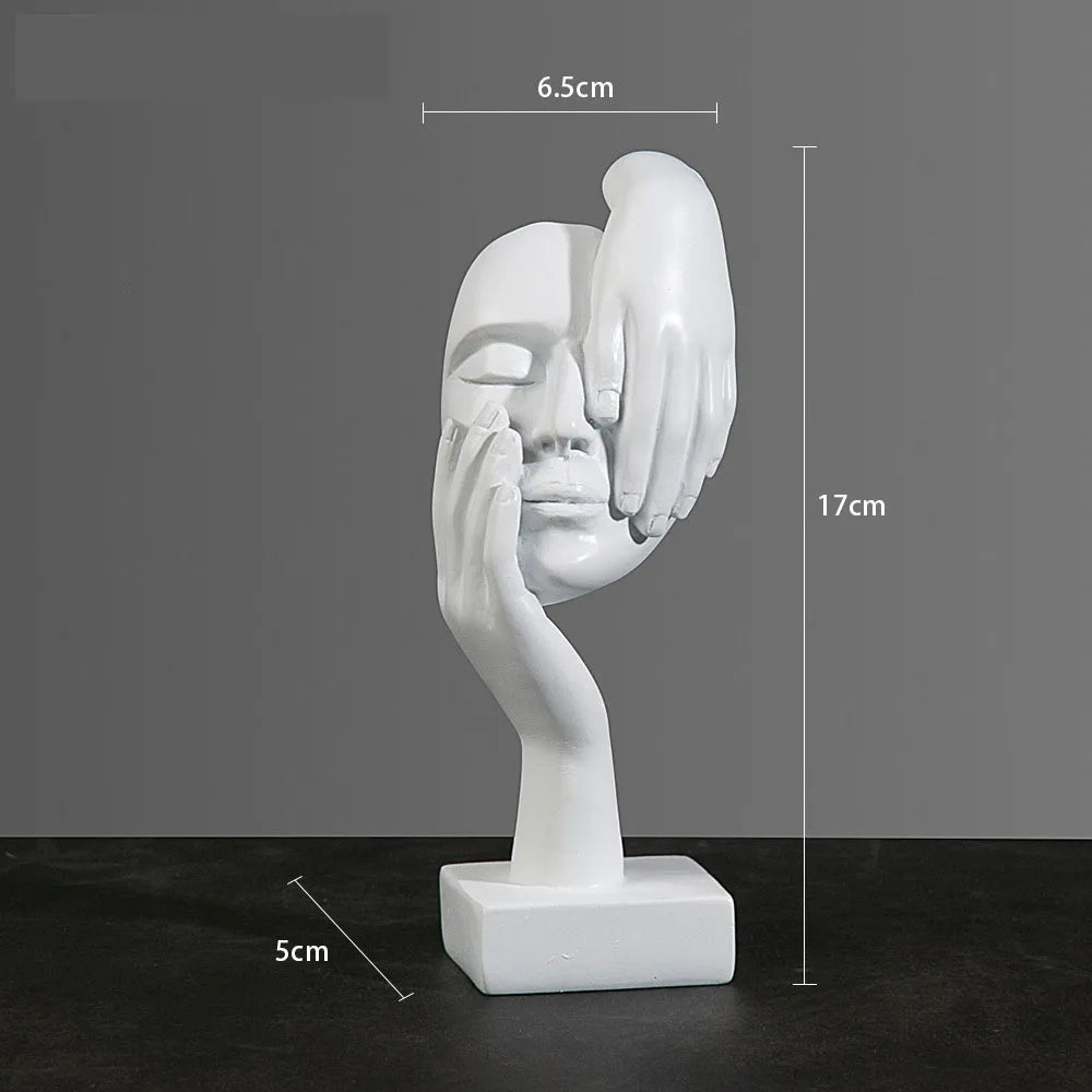 Resin Abstract Mask Statues Decor Gift