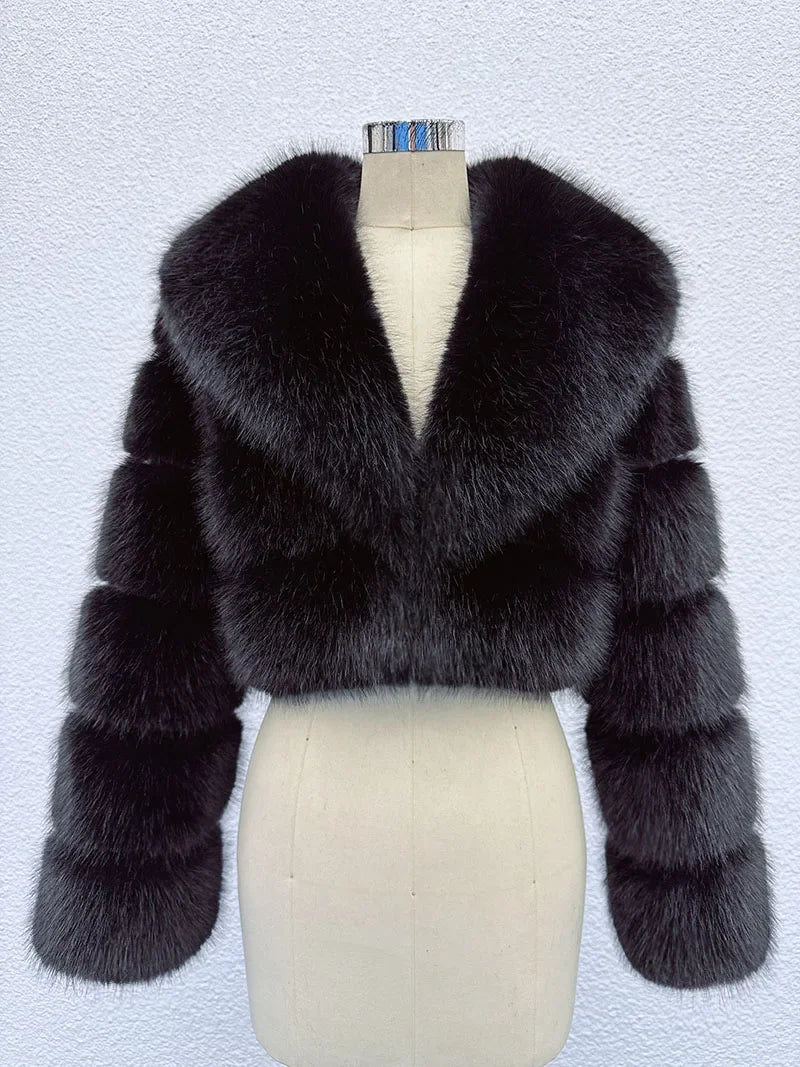 Faux Fur Outerwears Coat
