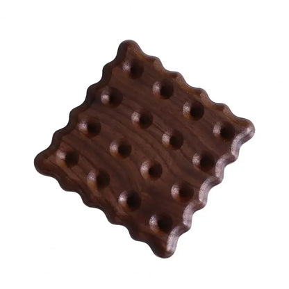 1PCS Solid Walnut Wood Coaster