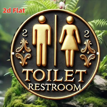 Golden Shower Head Sign  Bathroom Decor