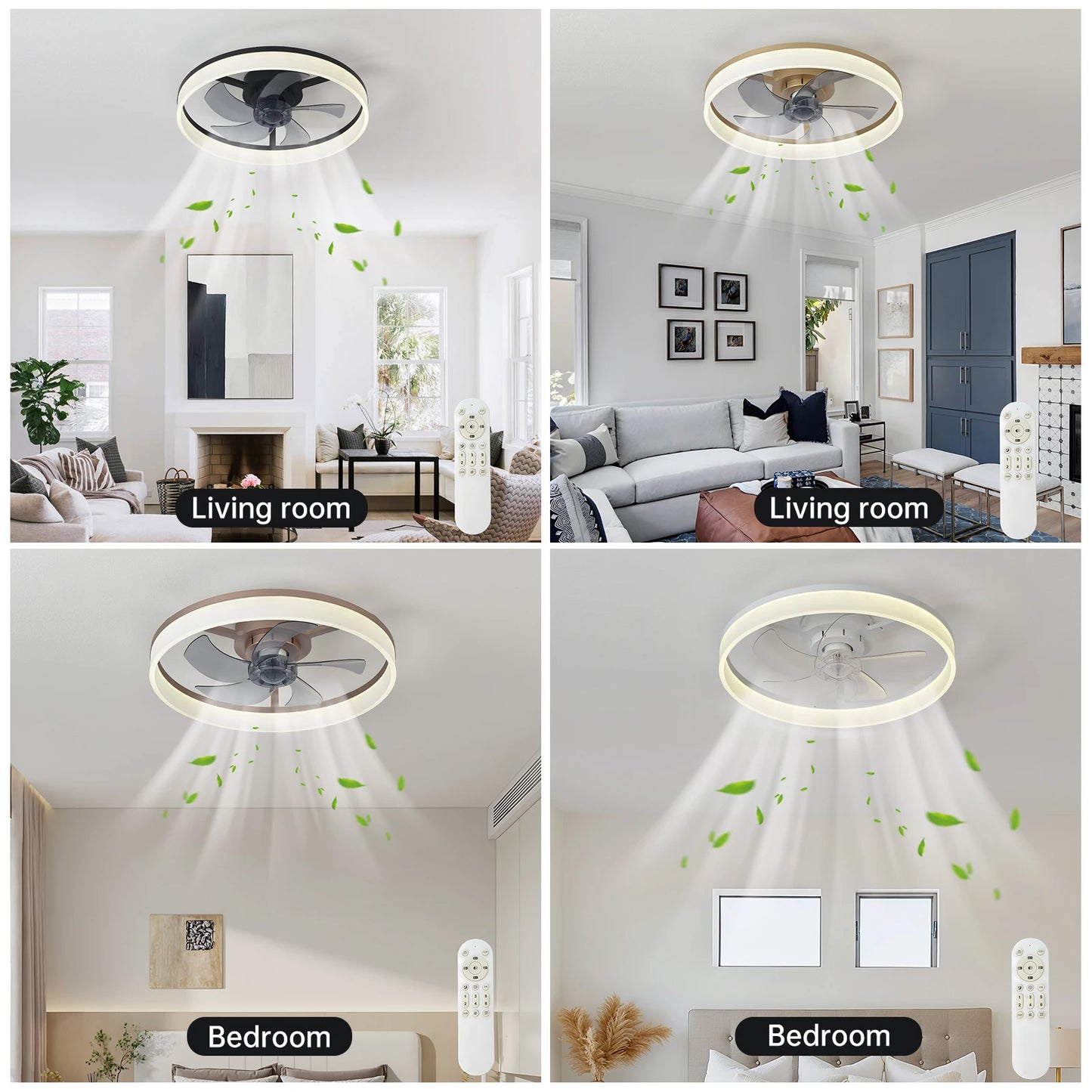 Ceiling Fan (With Lighting) Silent LED Dimmable Ceiling Fan