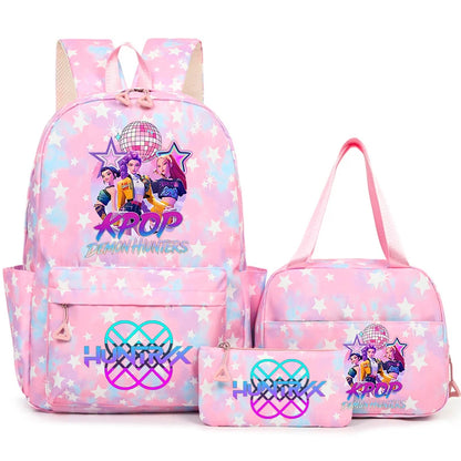 3Pcs/Set KPop Demon Hunter School Bags