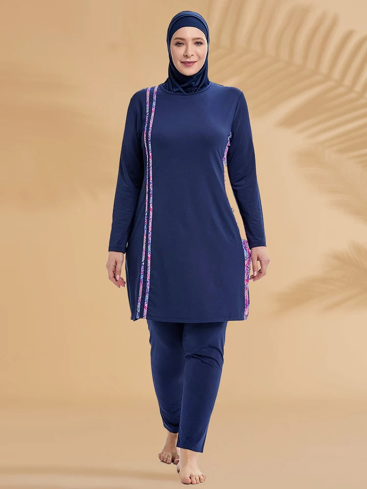 3PCS Thin Style Sporty burkini Muslim Swimwear