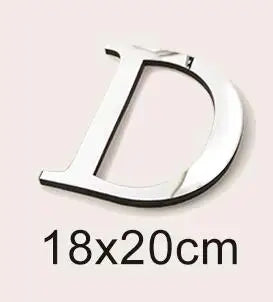 20cm Big Size 3D English Letters Acrylic Mirror