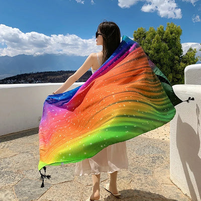 Travel Beach Sunscreen Scarva Bikini Large Shaw Swimsuit Cover-ups