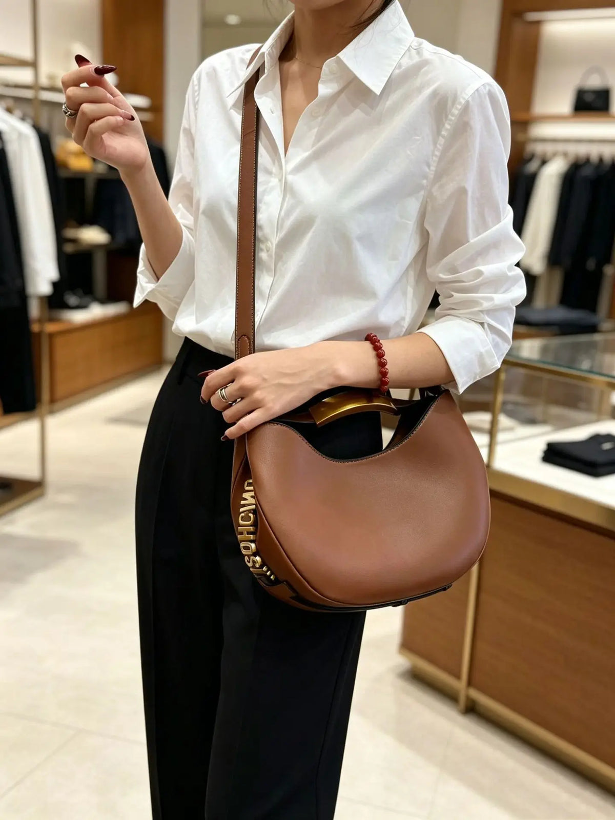 Niche Underarm Shoulder Crossbody Small Saddle Bag