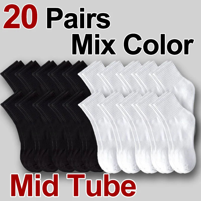 5/10/20 Pairs Round Neck Socks