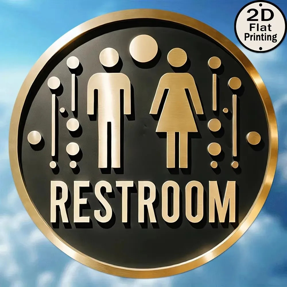 Golden Shower Head Sign  Bathroom Decor