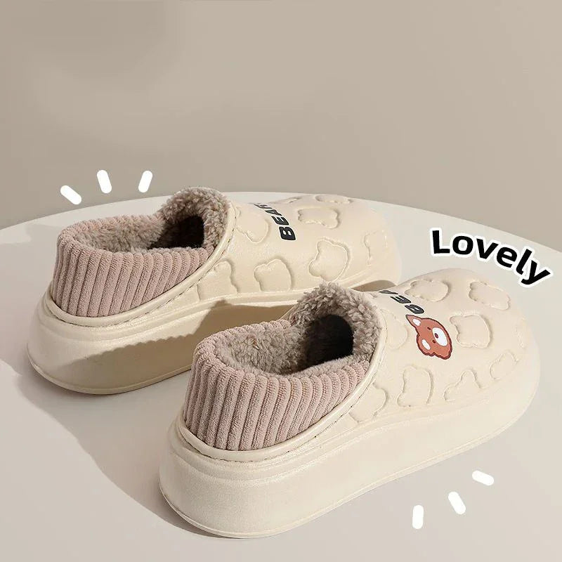 Waterproof Cotton Cotton Shoes Slipper