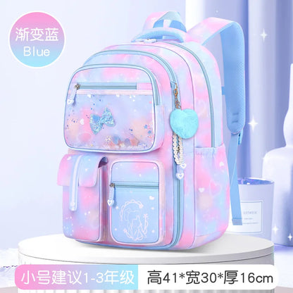 Refrigerator Door Multiple Pockets Light Burden Reduction Elementary School Bag