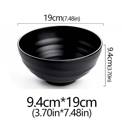 Frosted Melamine Ramen Bowl Imitation Porcelain