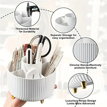 360° Rotating Makeup Organizer Holder for Brushes