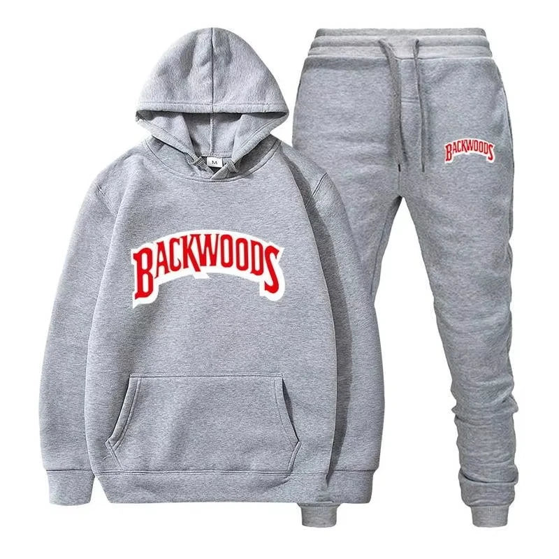 Winter Fleece Red Hoodies Black Casual Jogger Suit Tracksuit Sweatshirt Pullover
