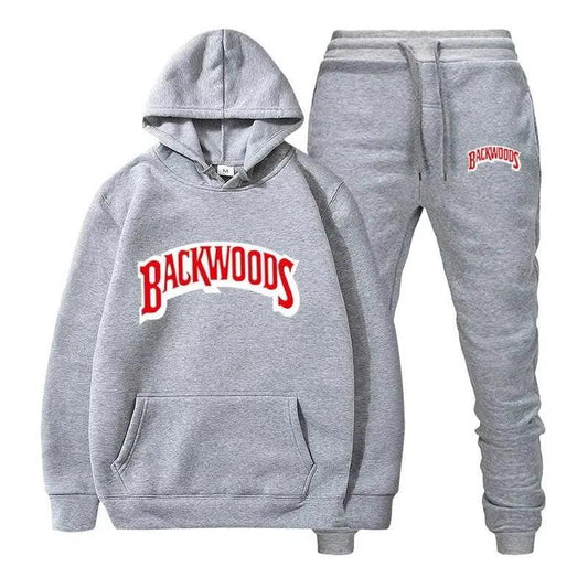 Winter Fleece Red Hoodies Black Casual Jogger Suit Tracksuit Sweatshirt Pullover