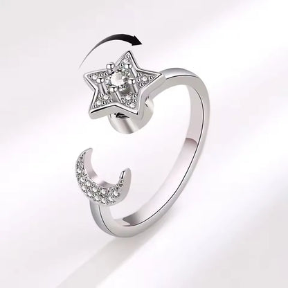 DANA 925 Silver Sunflower Diamond Zircon Ring