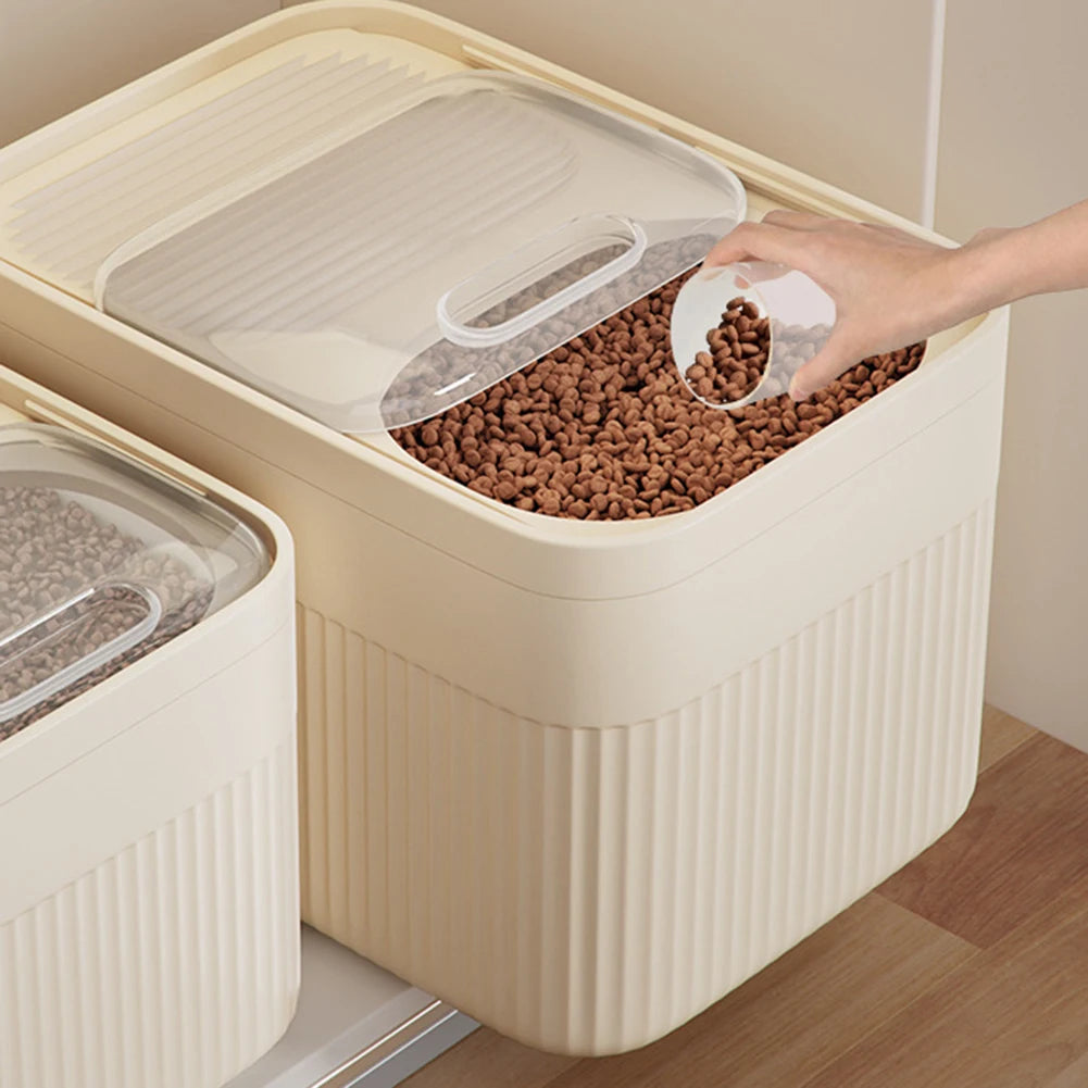 Dog Food Storage Container 5/10/15L Large Capacity Transparent